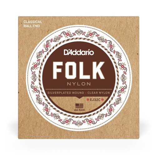 Addario ej32c folk nylon - folk,