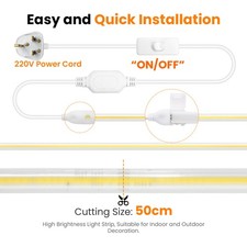 220V COB LED Strip Lights