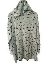 Girls oodie one size blue panda print kylie M&Co