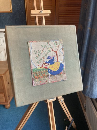 Vintage tapestry decorated - vintage,