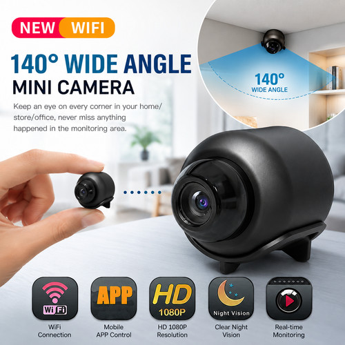 Mini 1080p camera - hd, wifi