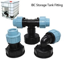 IBC Straight Elbow Tank Adapter Outlet Hose Water Fittings Connector