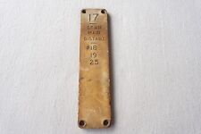 Signals Signalling Railway Lever Plate Railwayana 17