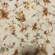 Vintage Sanderson Single Bedding Set Duvet Cover Floral Brown *No Pillow Case*