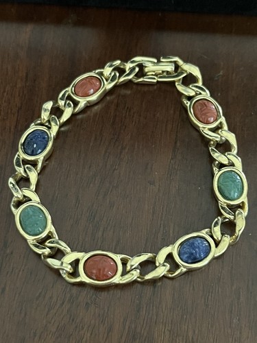 Carved stone scarab - stone,