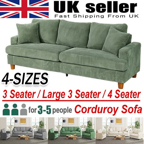 Seater corduroy sofa - 4,