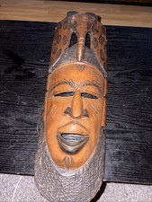 Wooden Mask Hand Carved Art