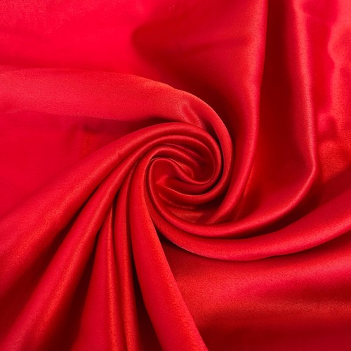 Red wedding dull duchess satin - wedding,