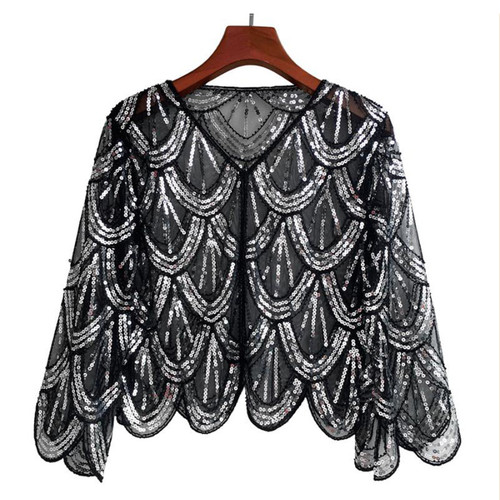 Lady sequin cropped cardigan - lady,