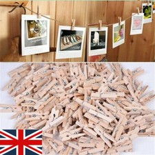 100 Wooden Pegs Strong Clothes