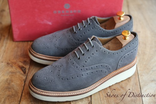 Grenson grey suede oxford - grenson,