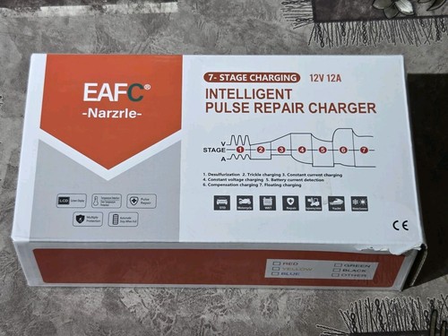 Eafc 12amp car battery charger - car,