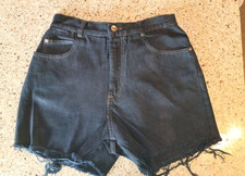 Vtg Steel Jeans Black  Cut Off