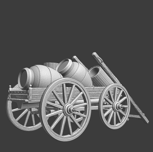 Medieval supply wagon - 1:72,