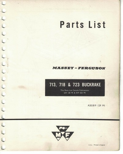 Massey ferguson 713 - 718, 723