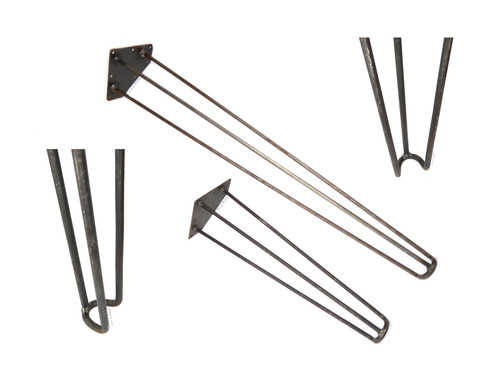 Footed detail hairpin - footed,