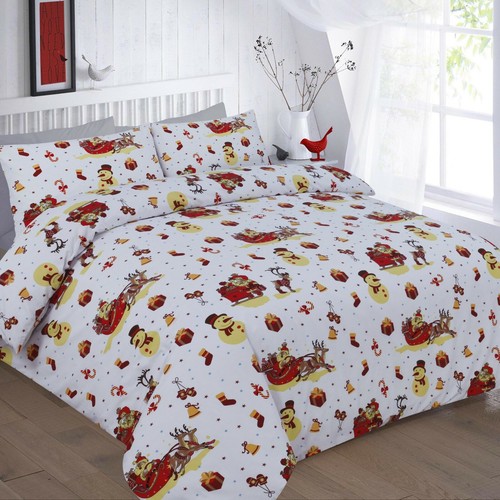 Double bed xmas snowman - bed,