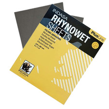 INDASA RHYNOWET PLUS LINE WET & DRY SANDING PAPER SHEETS P320 TO P2500 GRIT