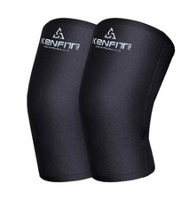 7MM Knee Sleeves Neoprene Compression Weight lifting Gym Fitness by KENFIT®