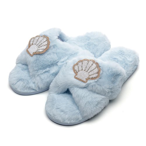 Ladies blue plush - blue,