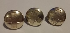 Three British Red Cross Uniform Buttons