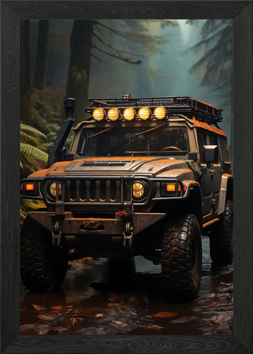 Hummer off road - 4x4, framed