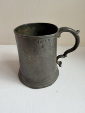Antique pewter half pint - pewter,