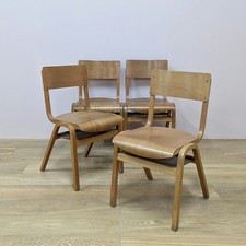 Set of Four 1970s Plywood