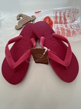 Ladies HAVAIANAS Flip Flops ‘Top Pink Electric’ (35/36) UK 3/4 NEW