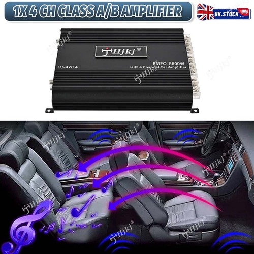 Channel car power - 4-channel, amplifier