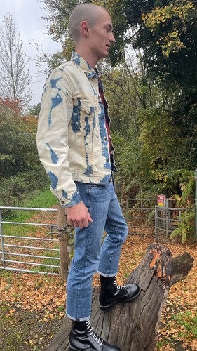 Skinhead bleachers jacket size - bleachers,