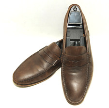 GREAT PAOLO SARTORI MADE IN ITALY BROWN LEATHER LOAFERS SHOES SIZE 8UK 42EU