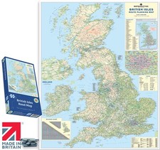British Isles Road Map 1000 Piece Jigsaw Puzzle All Roads & Motorway of the UK