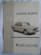 Lancia Flavia Autocar reprint brochure Nov 1960