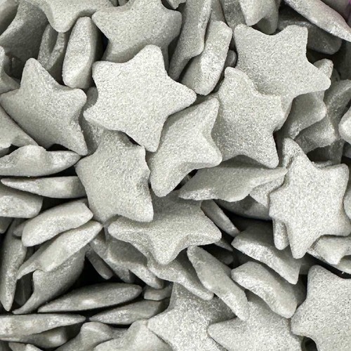 Jumbo silver stars christmas - silver,