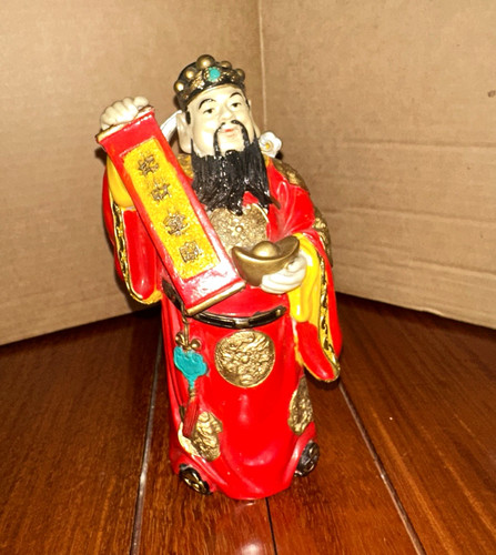 Vintage chinese caishen - god, of