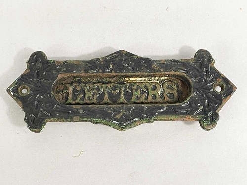 Victorian cast iron letter - cast,
