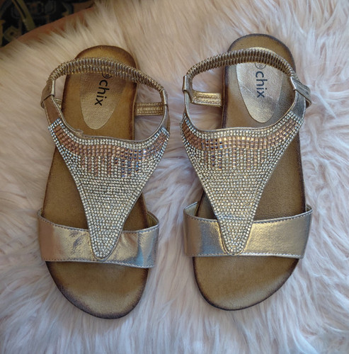 Ladies sandals uk7 sparkly - sandals,