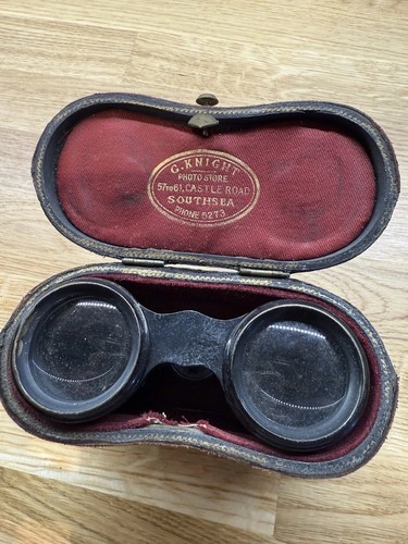 Antique metal opera glasses - metal,