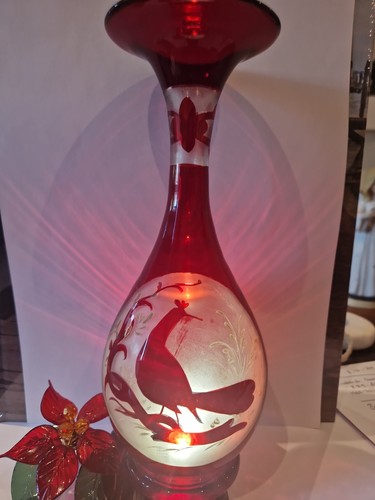 Vintage bohemian ruby red hand - vintage,
