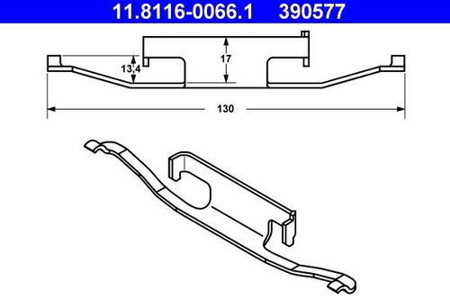 Brake caliper spring for bmw - brake,