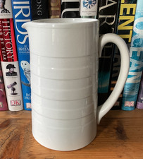 TG Green (cornishware) large white ironstone jug 19.6cm tall old church stamp