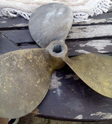 Vintage brass prong boat - vintage,