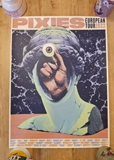 PIXIES EUROPEAN TOUR POSTER 2022 Max Löffler ILLUSTRATION ORIGINAL PRINT RARE 