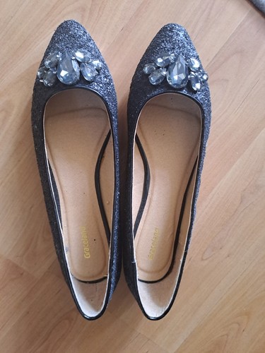 Ladies black flat shoes - ladies,