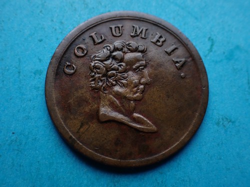 Columbia farthing trade token - columbia,