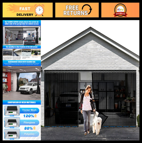 Sliding garage door screen - sliding,