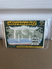 Micromodels Vintage Model Card Kit - The White House, Set ARCXXIII 1955 Sealed
