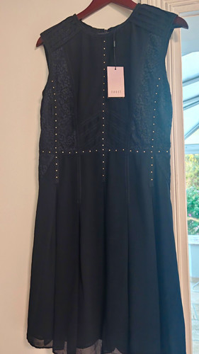 Coast black line - midi, dress