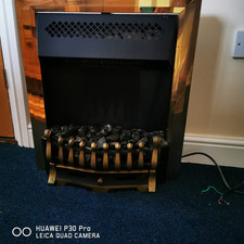fireplace surround with electric fire used